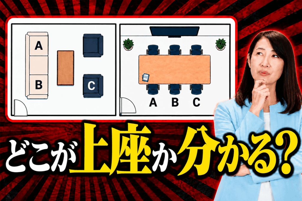 どこが上座かわかる？ 2